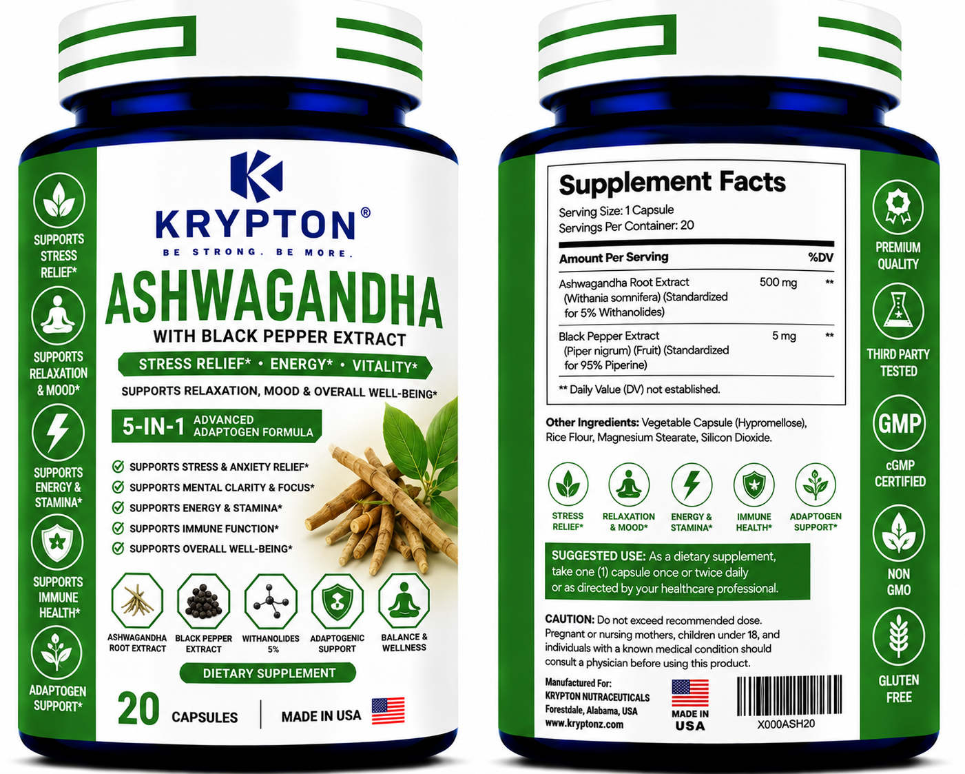 Krypton Ashwagandha 600mg