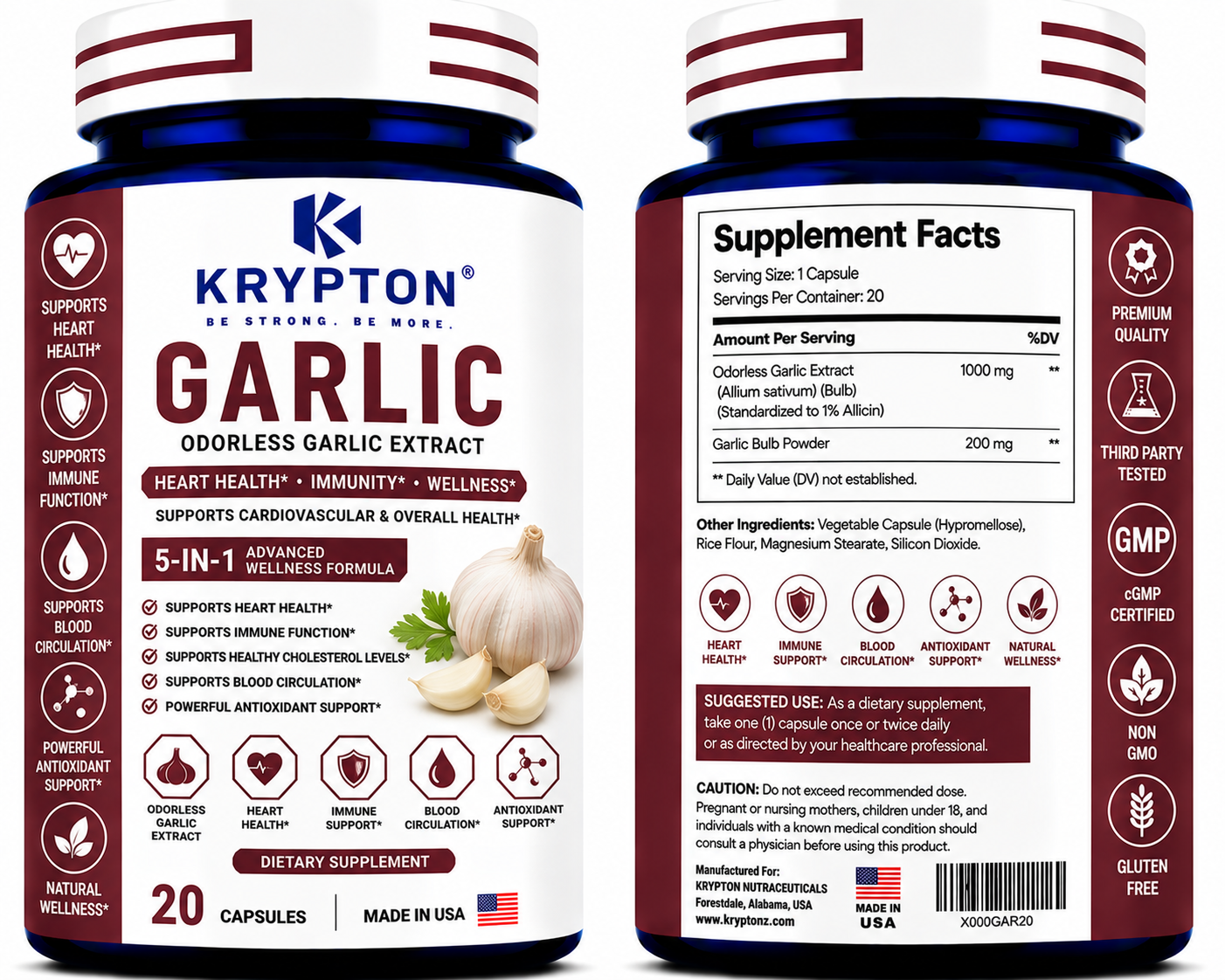 Krypton Garlic 1000mg